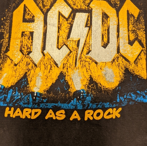 100% Original Vintage AC/DC Ball breaker/ Hard as a Rock Contert T-Shirt - Picture 4 of 7